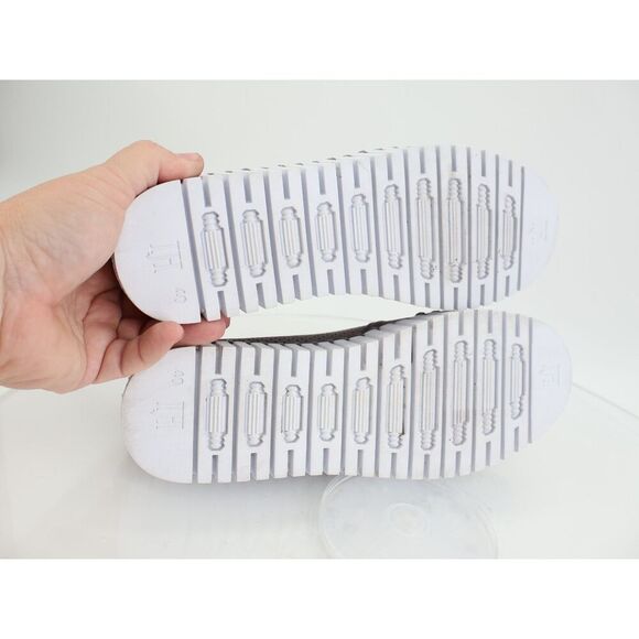 Ilse Jacobsen Tulip Platform Flat Sz 40 10 Slip On Gray perforated Shoes - Picture 8 of 11